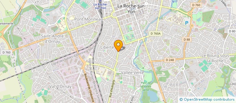 localisation de l'entreprise LES PAINS ET LA TRADITION à LA ROCHE-SUR-YON