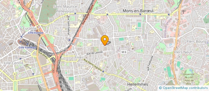 localisation de l'entreprise LES PAKERETTES à LILLE