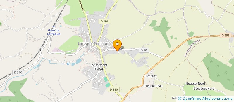 localisation de l'entreprise LES PALADINS DE CHARLEMAGNE  LAROQUE-TIMBAUT