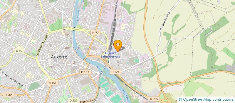 localisation de l'entreprise LES PALEFRENIERS DU REVE à AUXERRE