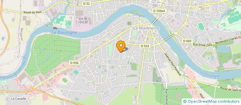 localisation de l'entreprise LES PALES FONTAINES à BERGERAC