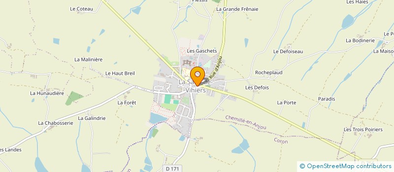 localisation de l'entreprise LES PALETS DU LYS à LYS-HAUT-LAYON