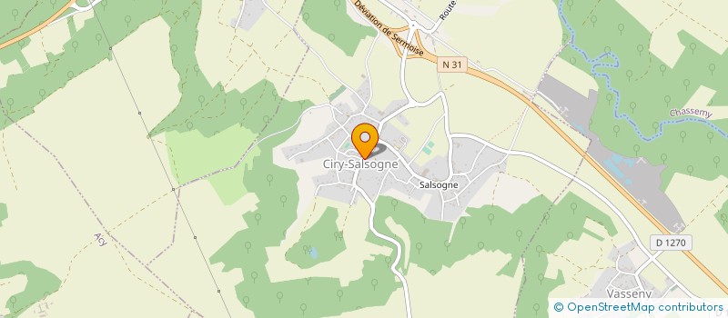 localisation de l'entreprise LES PALETTES DE DAVID à CIRY-SALSOGNE