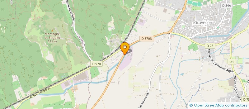 localisation de l'entreprise LES PALETTES DE PROVENCE  GRAVESON