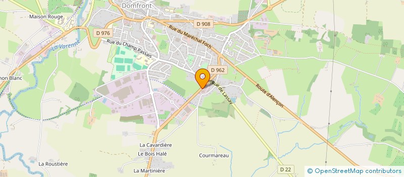 localisation de l'entreprise LES PALETTES DU BOCAGE à DOMFRONT-EN-POIRAIE