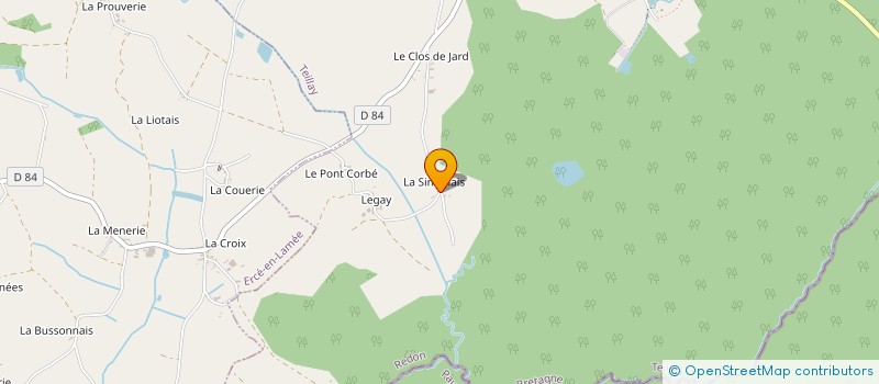 localisation de l'entreprise LES PALETTISTES DE LA FLEURIAIS  TEILLAY