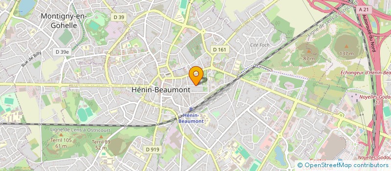 localisation de l'entreprise LES PALLOUS à HENIN-BEAUMONT