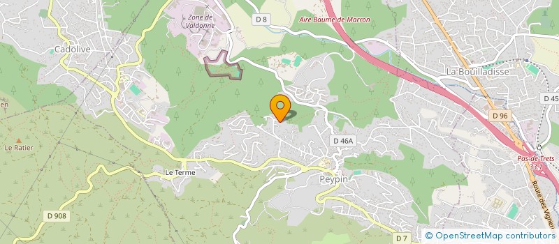 localisation de l'entreprise LES PALMES  PEYPIN