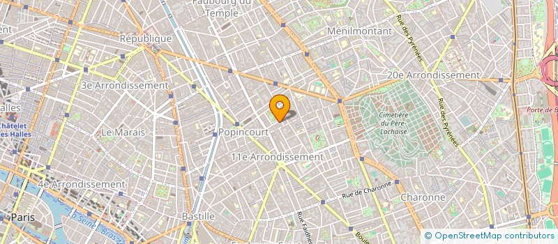 localisation de l'entreprise LES PALMES PRODUCTION  PARIS