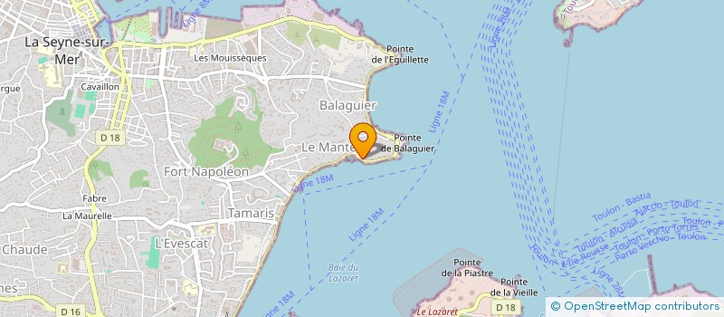 localisation de l'entreprise LES PALMIERS 2 à LA SEYNE-SUR-MER