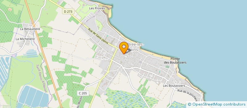 localisation de l'entreprise LES PALMIERS  LA BREE-LES-BAINS