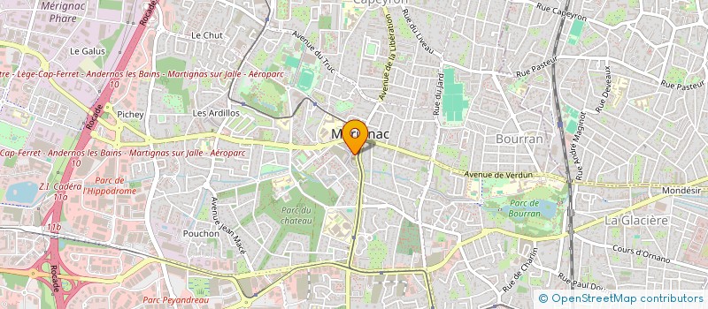 localisation de l'entreprise LES PALMIERS à MERIGNAC