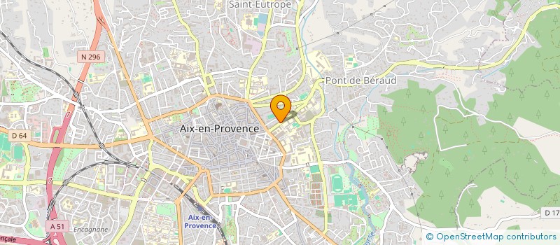 localisation de l'entreprise LES PALMIERS à AIX-EN-PROVENCE