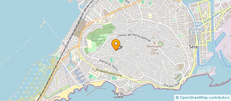 localisation de l'entreprise LES PALMIERS  SETE