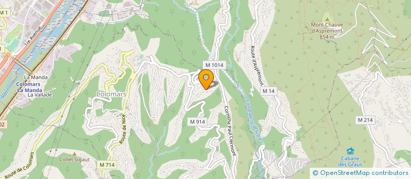 localisation de l'entreprise LES PALMIERS  COLOMARS