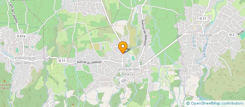 localisation de l'entreprise LES PALMIERS  LAROQUE-DES-ALBERES