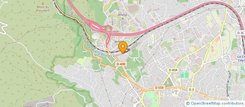 localisation de l'entreprise LES PALMIERS à LA CIOTAT