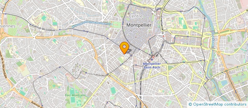 localisation de l'entreprise LES PALMIERS à MONTPELLIER