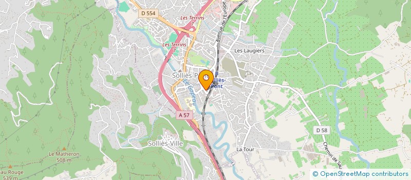 localisation de l'entreprise LES PALMIERS à SOLLIES-TOUCAS
