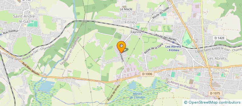 localisation de l'entreprise LES PALMIERS  LES ABRETS-EN-DAUPHINE