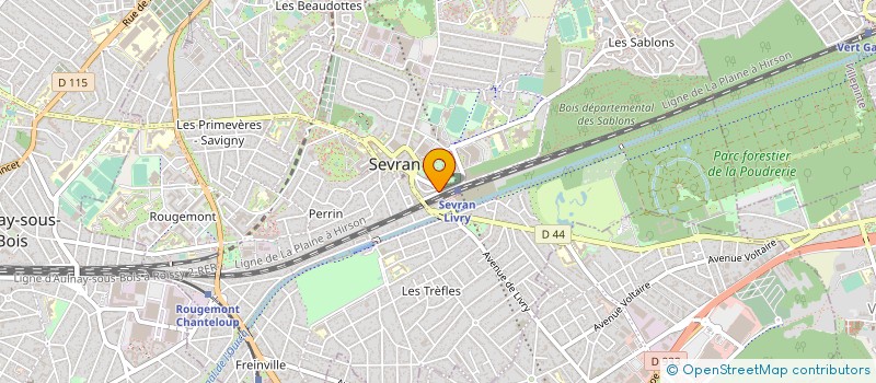 localisation de l'entreprise LES PALMIERS à SEVRAN