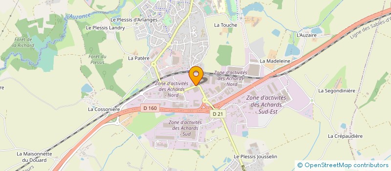localisation de l'entreprise LES PALMIERS à LES ACHARDS
