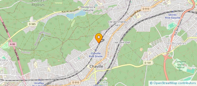 localisation de l'entreprise LES PALMIERS  CHAVILLE