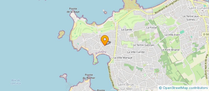 localisation de l'entreprise LES PALMIERS  SAINT-BRIAC-SUR-MER