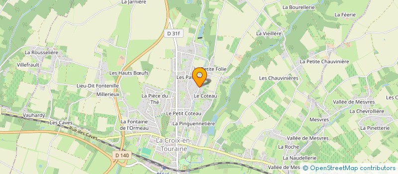 localisation de l'entreprise LES PALMIERS à LA CROIX-EN-TOURAINE