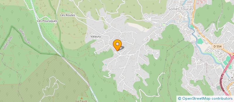 localisation de l'entreprise LES PALMIERS  SOLLIES-TOUCAS