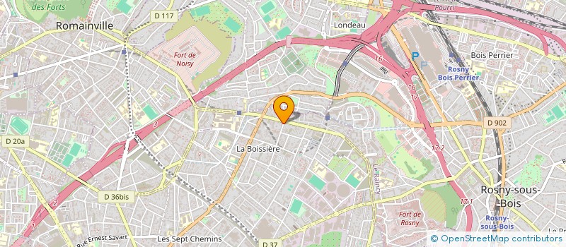 localisation de l'entreprise LES PALMIERS à MONTREUIL