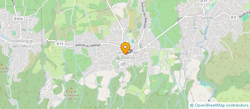 localisation de l'entreprise LES PALMIERS DE LAROQUE  LAROQUE-DES-ALBERES