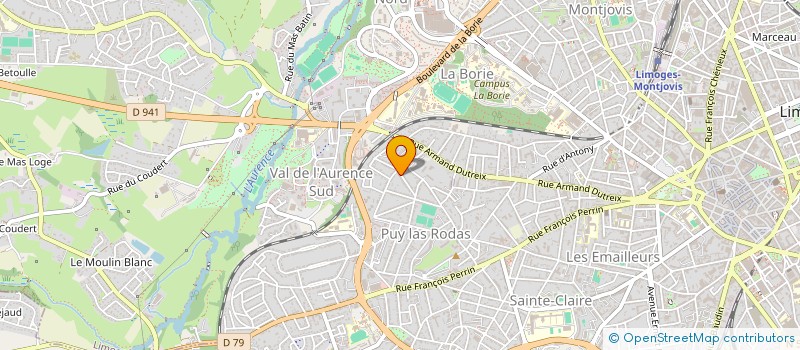 localisation de l'entreprise LES PALMIERS DES RUCHOUX à LIMOGES