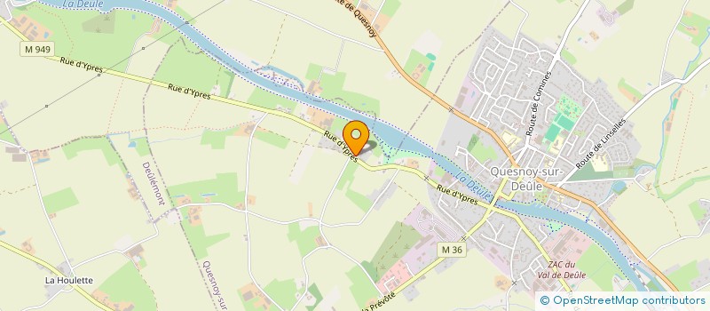 localisation de l'entreprise LES PALMIERS DU ROYAUME  QUESNOY-SUR-DEULE