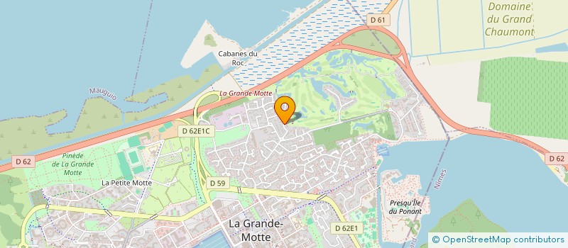 localisation de l'entreprise LES PALOMBES  LA GRANDE-MOTTE