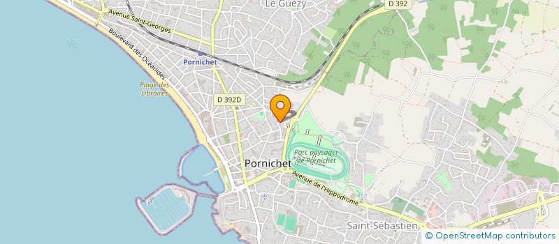 localisation de l'entreprise LES PALOMBES à PORNICHET