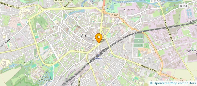 localisation de l'entreprise LES PALOTS à ARRAS