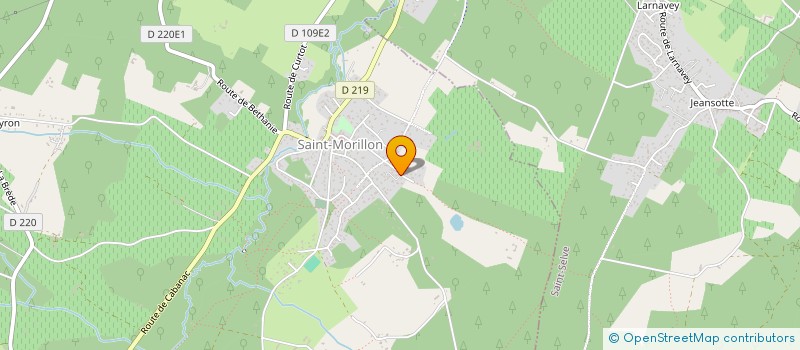 localisation de l'entreprise LES PALOUFS  SAINT-MORILLON