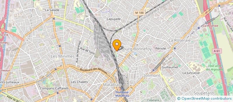 localisation de l'entreprise LES PALPITANTES  TOULOUSE