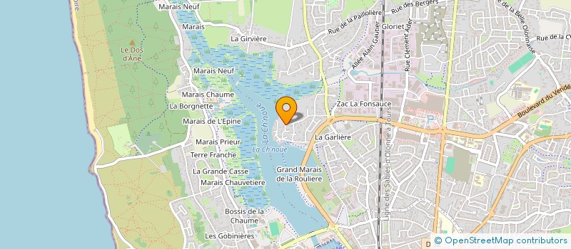 localisation de l'entreprise LES PALUDIERS à LES SABLES D'OLONNE