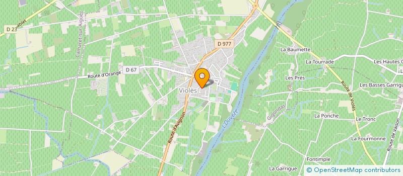 localisation de l'entreprise LES PALUDS  VIOLES