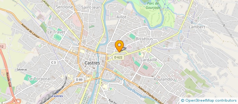 localisation de l'entreprise LES PAMPLEMOUSSES  CASTRES