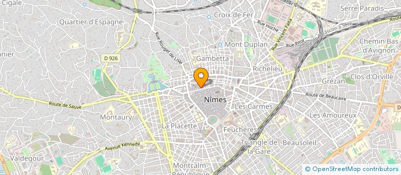 localisation de l'entreprise LES PAMPRES  NIMES