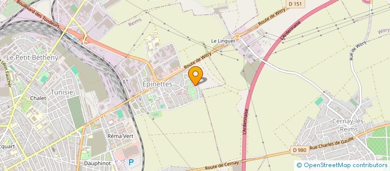 localisation de l'entreprise LES PANDAS  REIMS