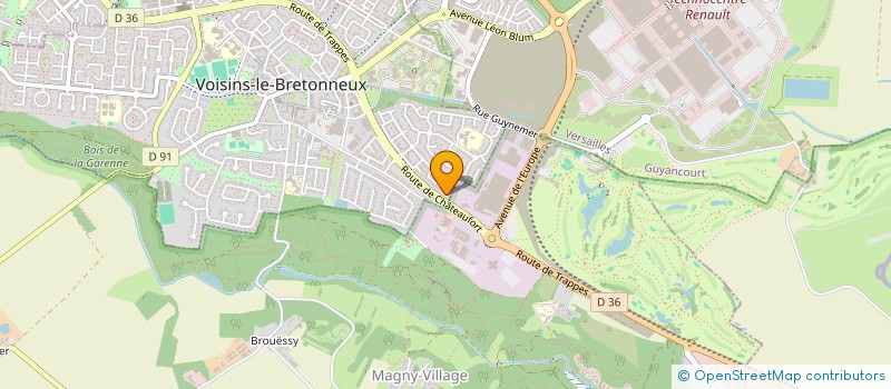 localisation de l'entreprise LES PANDAS  VOISINS-LE-BRETONNEUX