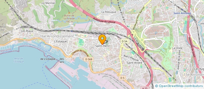 localisation de l'entreprise LES PANDAS DE L'ESTAQUE à MARSEILLE