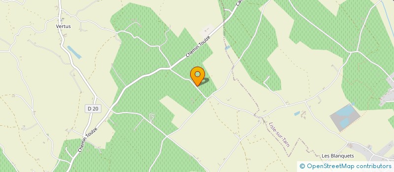 localisation de l'entreprise LES PANIERS  RABASTENS