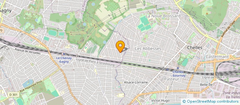 localisation de l'entreprise LES PANIERS A LA MAUD  GAGNY