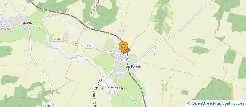 localisation de l'entreprise LES PANIERS D'ORTIES, ASSOCIATION BENEVOLE D'AIDE A L'AUTO-EDITION à OISY