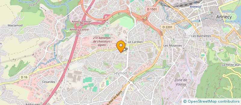 localisation de l'entreprise LES PANIERS DE L AMITIE à ANNECY